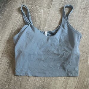 Lululemon light blue define crop top